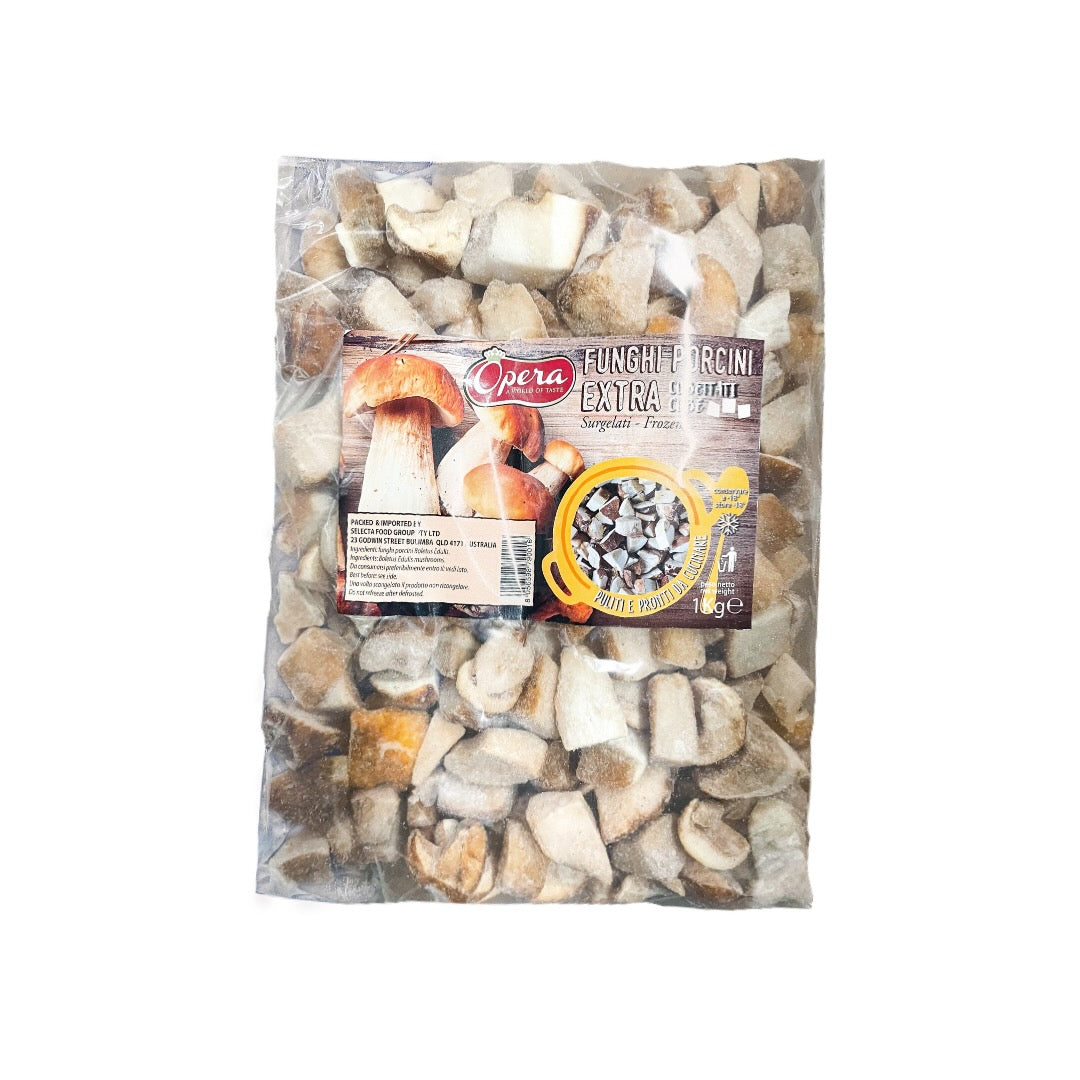 Frozen Porcini Mushroom Cubes 1kg